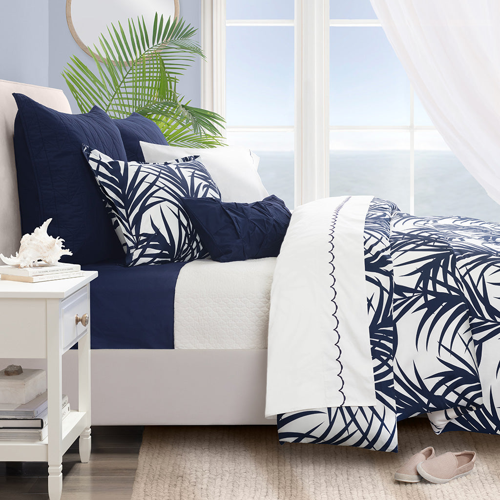 Navy euro shams best sale