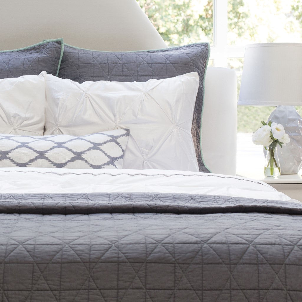 Grey european shams best sale