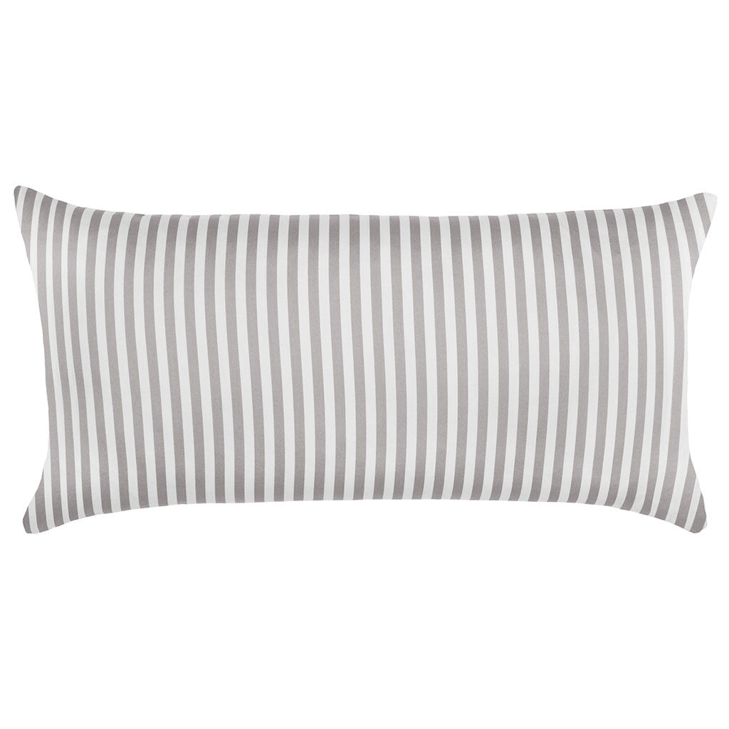 Grey Striped Throw Pillow Crane Canopy