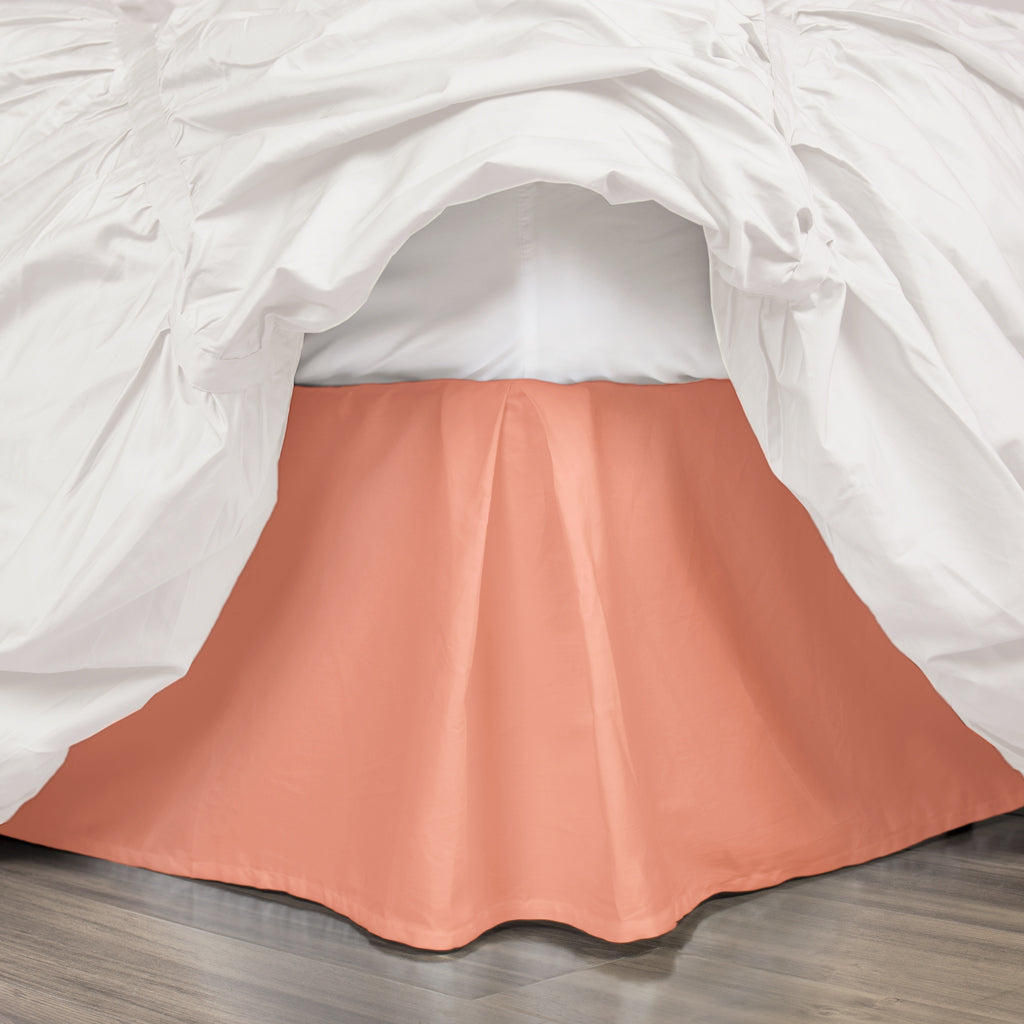 Orange bed skirt queen best sale