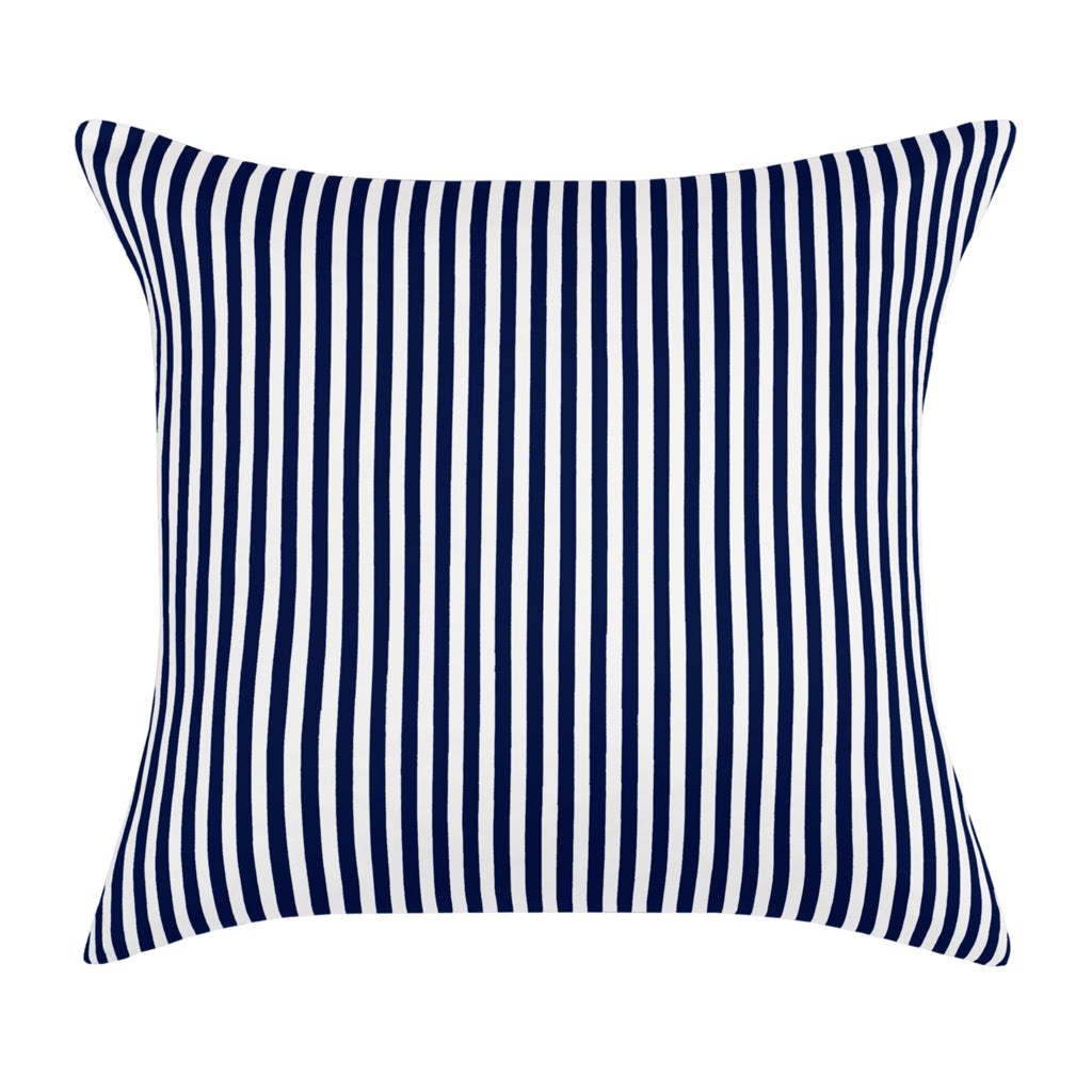 Navy striped throw pillow hotsell