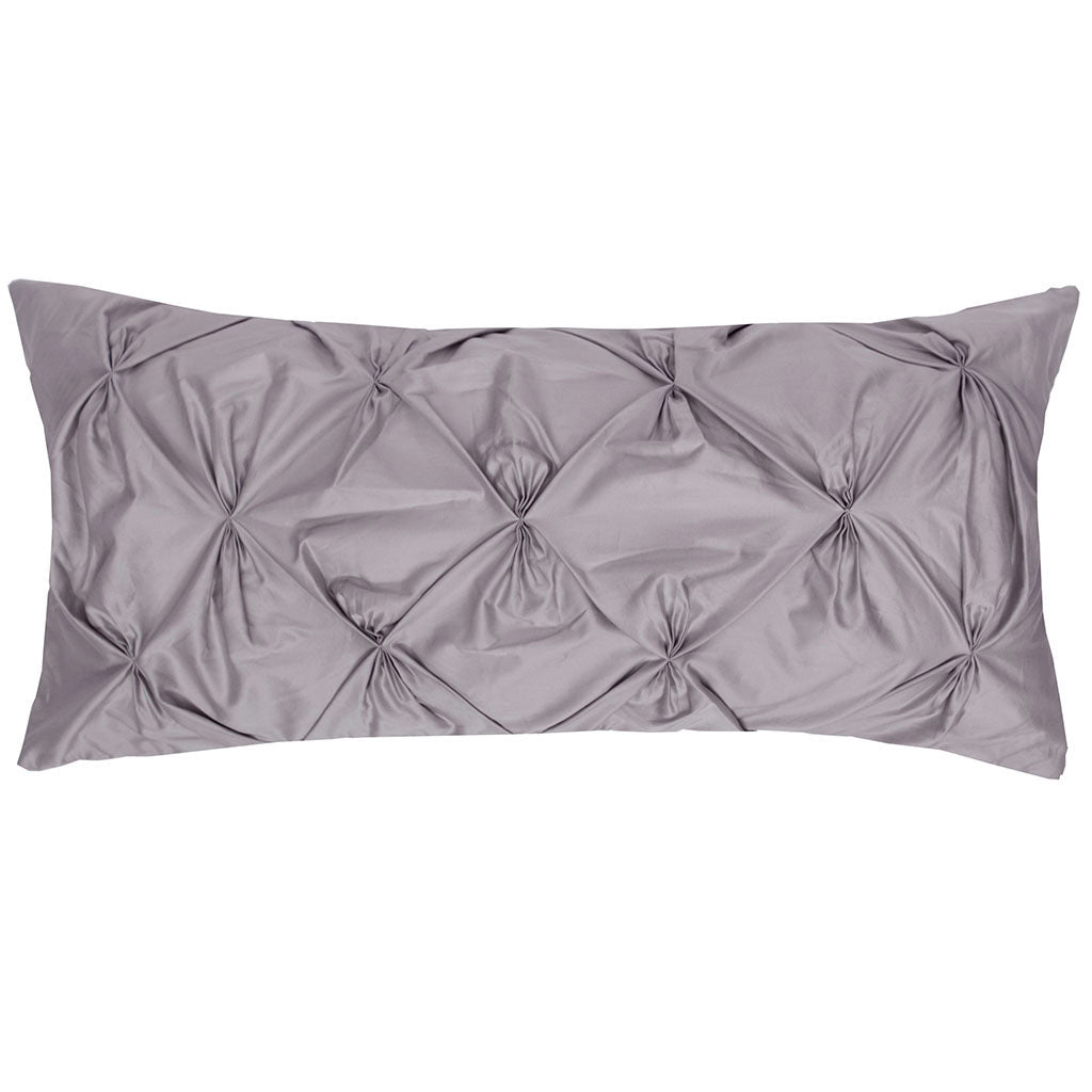 English Grey Pintuck Throw Pillow Crane Canopy