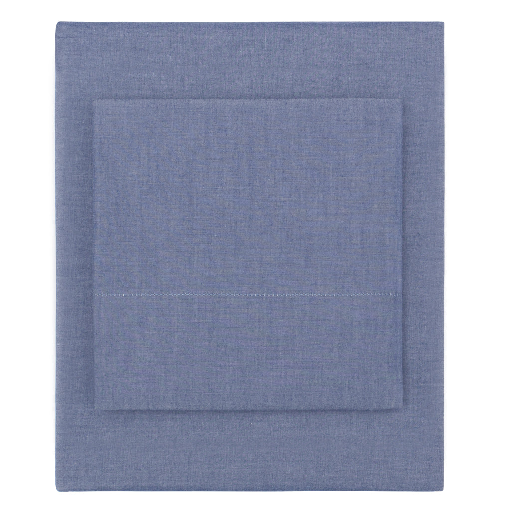 Blue Chambray Pillowcase Pair