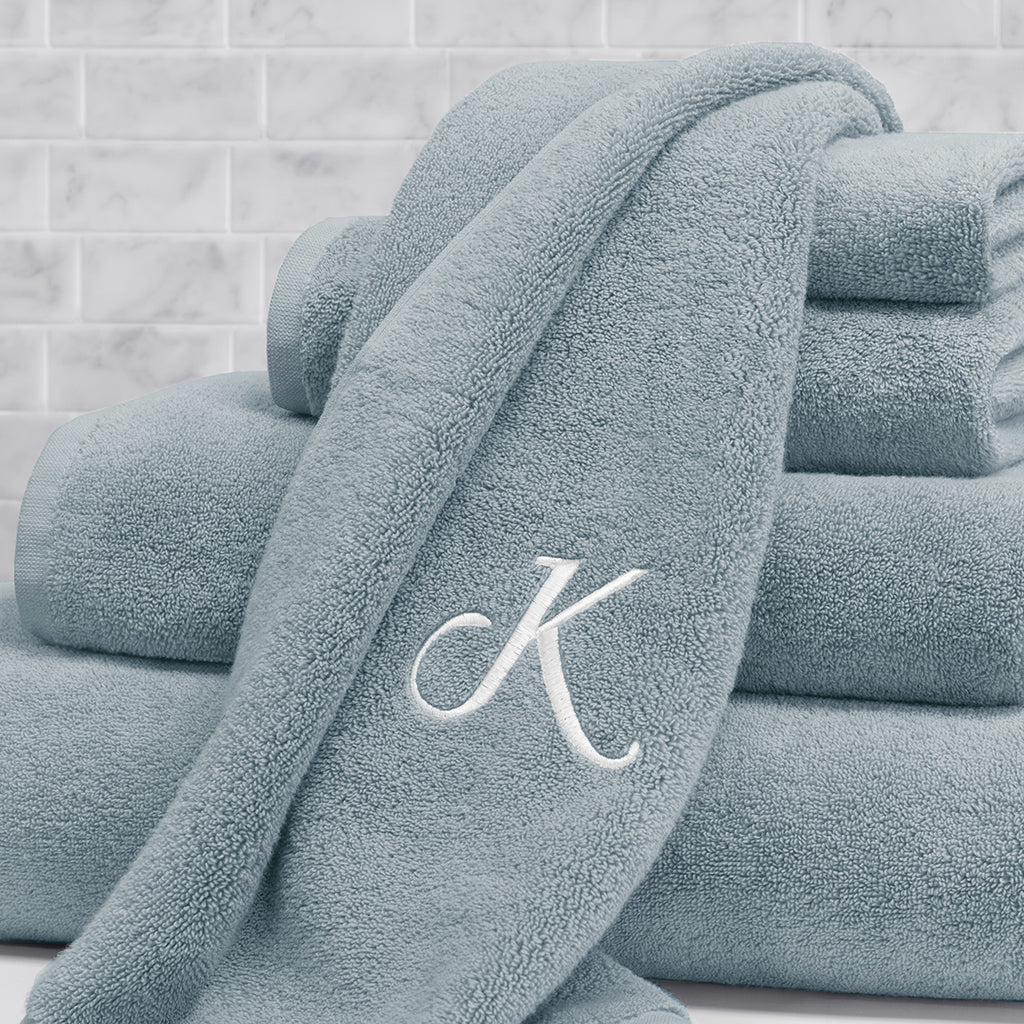 Plush Coastal Blue Towel Essentials Bundle (2 Wash + 2 Hand + 2 Bath Towels)