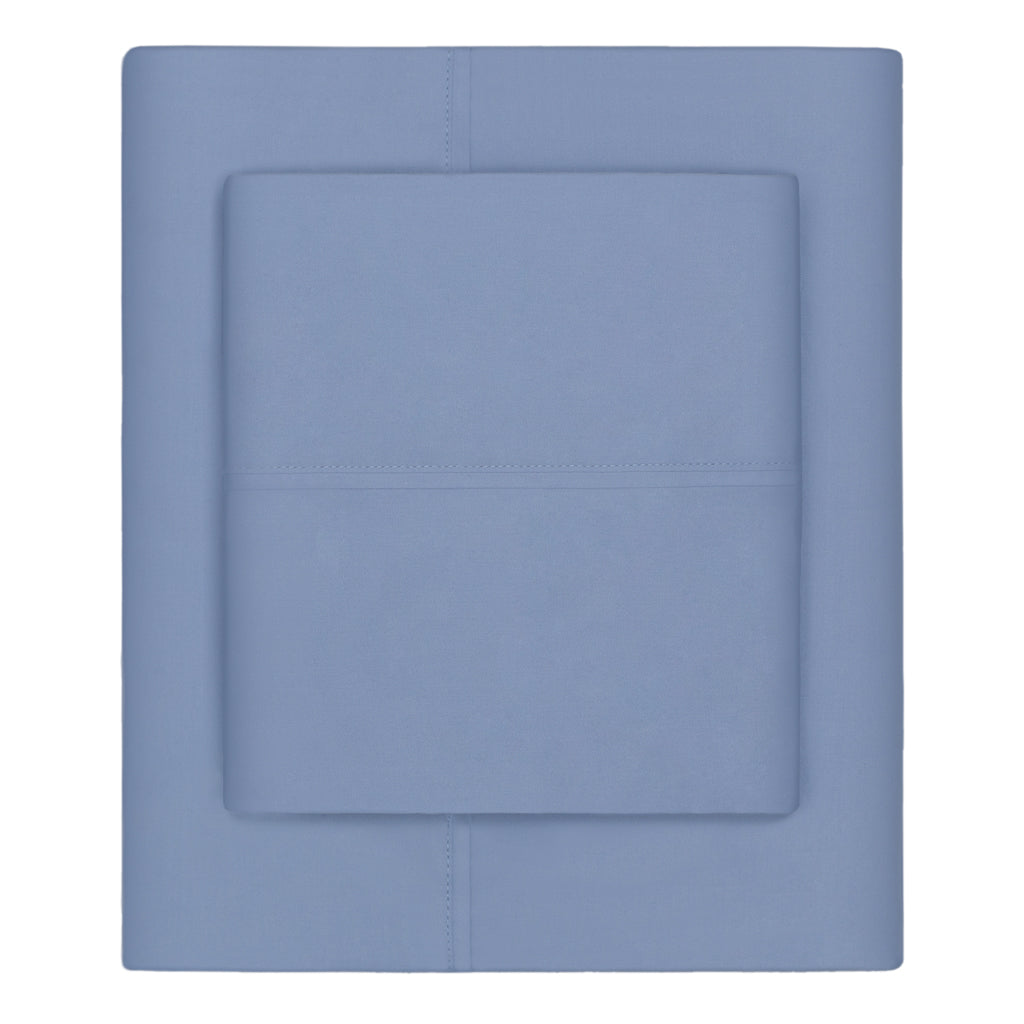 Coastal Blue 400 Thread Count Flat Sheet