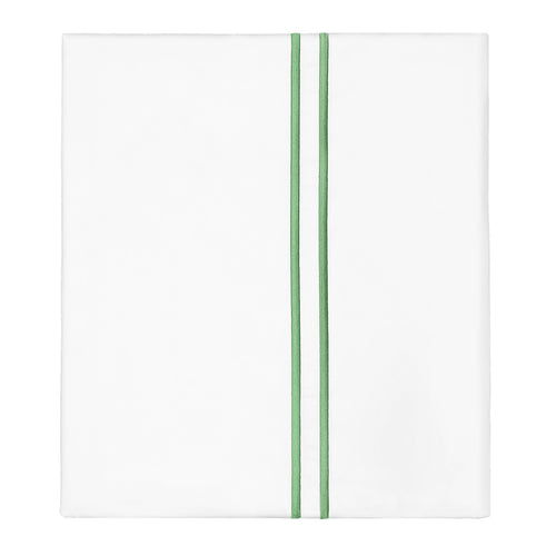 Palm Green Lines Embroidered Pillowcase Pair