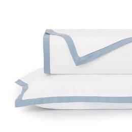 French Blue Quinn Flannel Duvet Cover