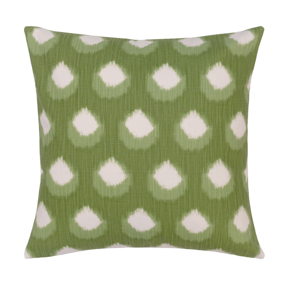 The Green Petal Square Throw Pillow