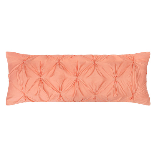 The Guava Pintuck Extra Long Lumbar Throw Pillow