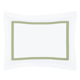 Bella Eucalyptus Framed Percale Euro Sham