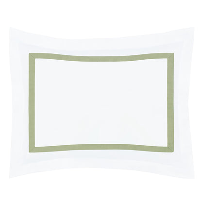 Bella Eucalyptus Framed Percale Sham