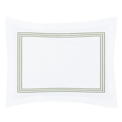 Octavia Eucalyptus Embroidered Percale Sham