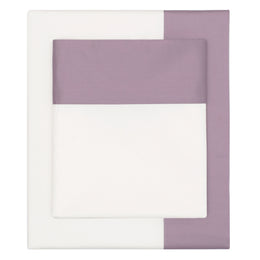 Lilac Purple Border Sheet Set  (Fitted, Flat, & Pillow Cases)