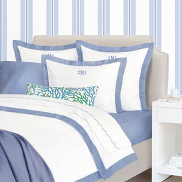 Coastal Blue 400 Thread Count Sheet Set (Fitted, Flat, & Pillow Cases)