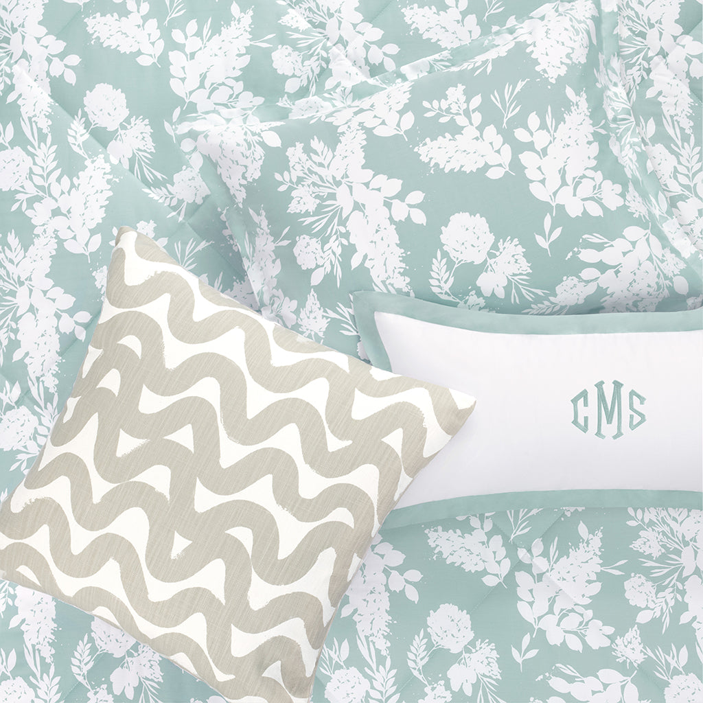 Seafoam Green and White Pillow Crane Canopy