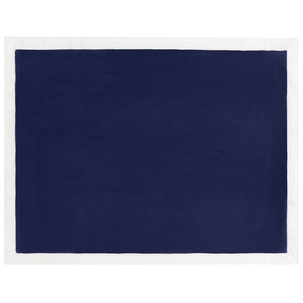 Navy Hudson Flannel Sham Pair