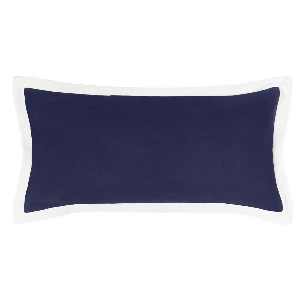 Navy Hudson Flannel Throw Pillow