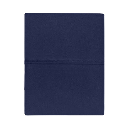 Navy Blue Flannel Pillowcase Pair