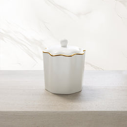 The Gold Scalloped Porcelain Bath Accessories