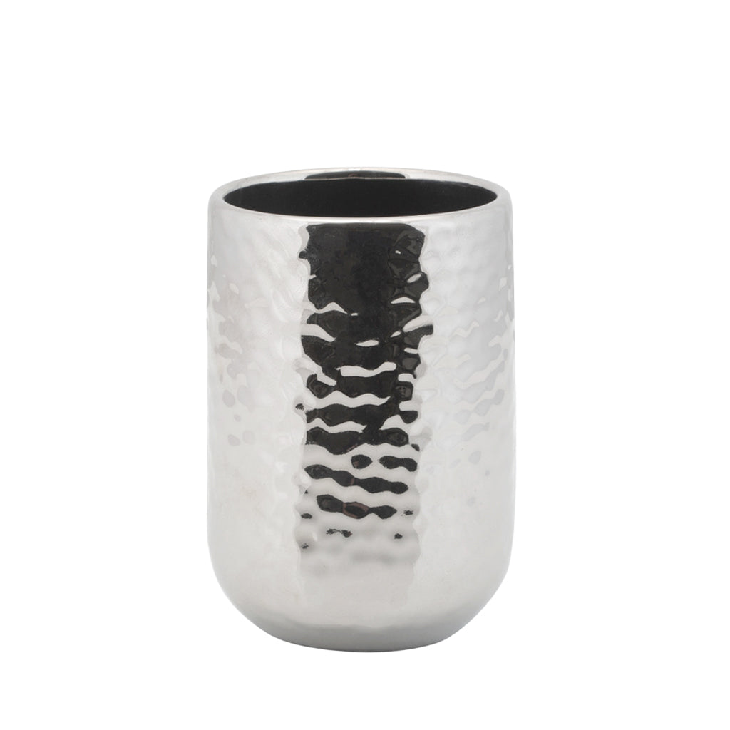 Hammered Ceramic Bath Accessories, Tumbler