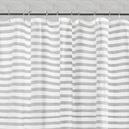 The Pucker Stripes Shower Curtain