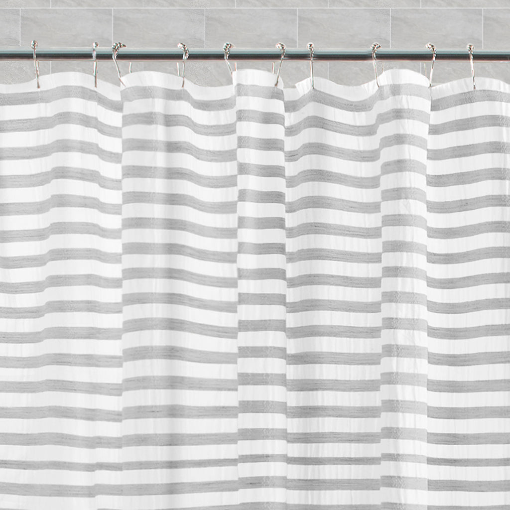 The Pucker Stripes Shower Curtain