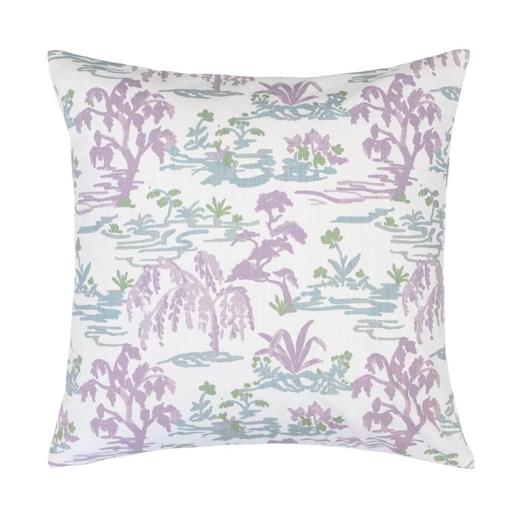 The Purple Tranquility Square Throw Pillow