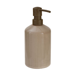 The Stoneware Taupe Ceramic Bath Accessories