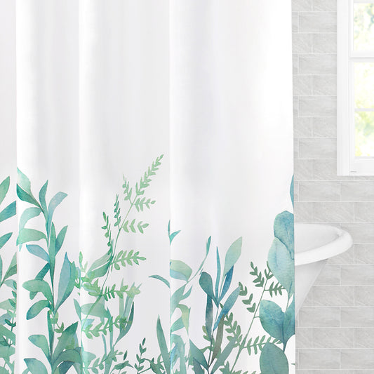 The Tropical Leaves Shower Curtain