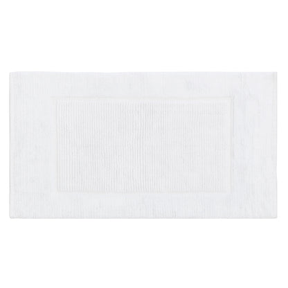 The White Ribbed Bath Mat