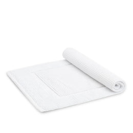 The White Ribbed Bath Mat