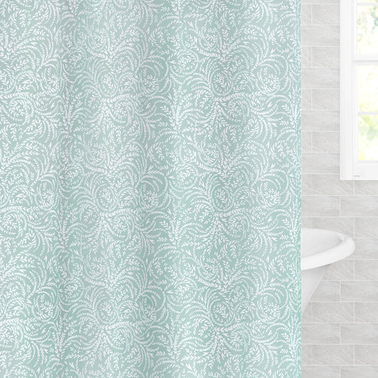 Wilder Seafoam Green Shower Curtain