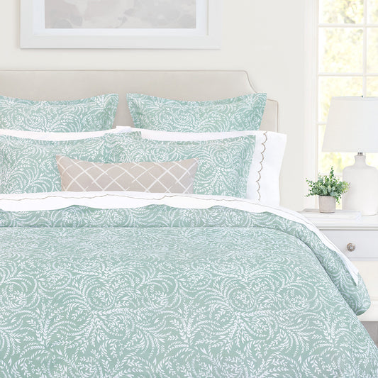 Wilder Seafoam Green Duvet Cover