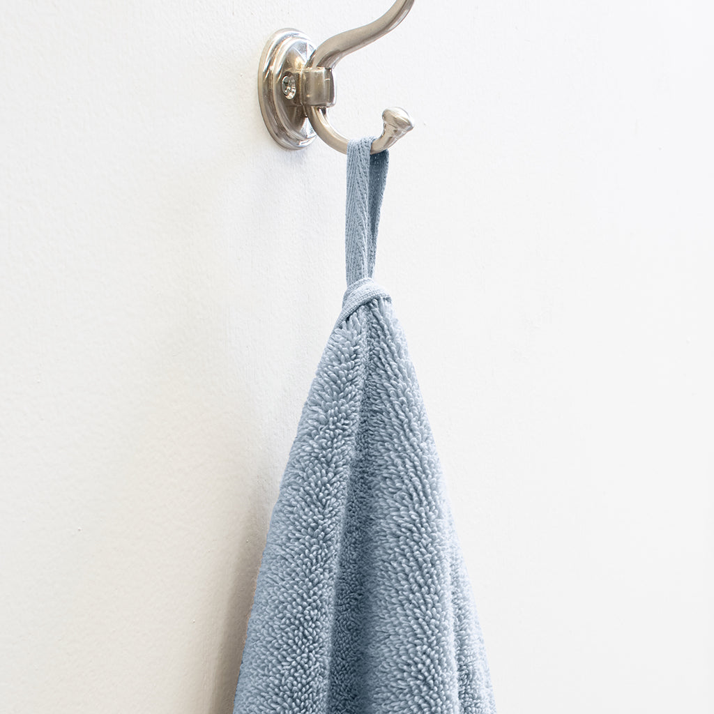 Plush Vista Blue Bath Towel