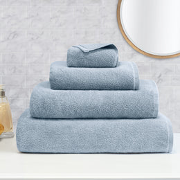 Plush Vista Blue Towel Resort Bundle (4 Wash + 4 Hand + 4 Bath Towels + 2 Bath Sheets)