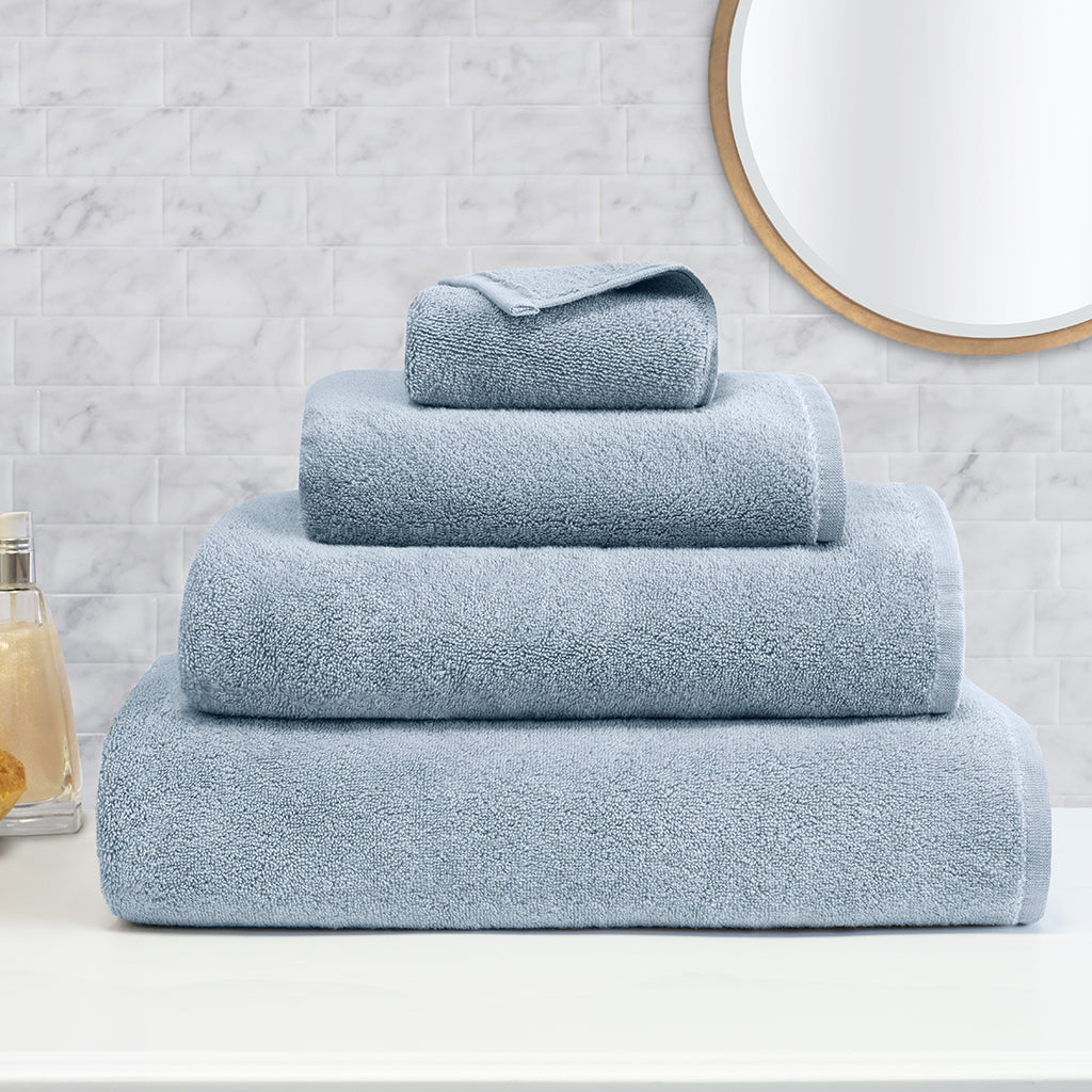 Plush Vista Blue Towel Spa Bundle (2 Wash + 2 Hand + 4 Bath Towels)