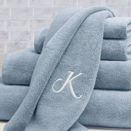 Plush Vista Blue Bath Towel