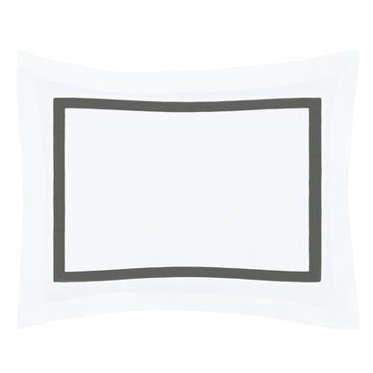 Bella Grey Framed Percale Sham