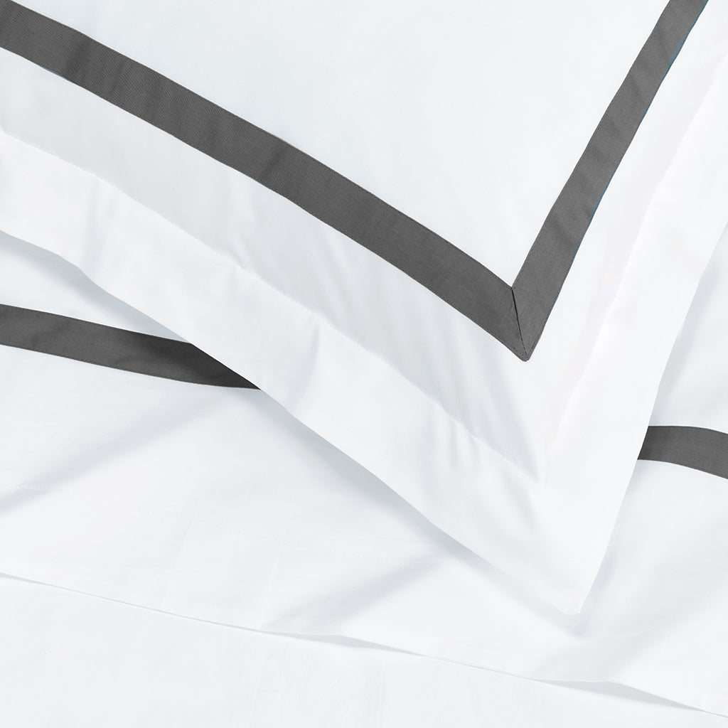 Bella Grey Framed Percale Sham