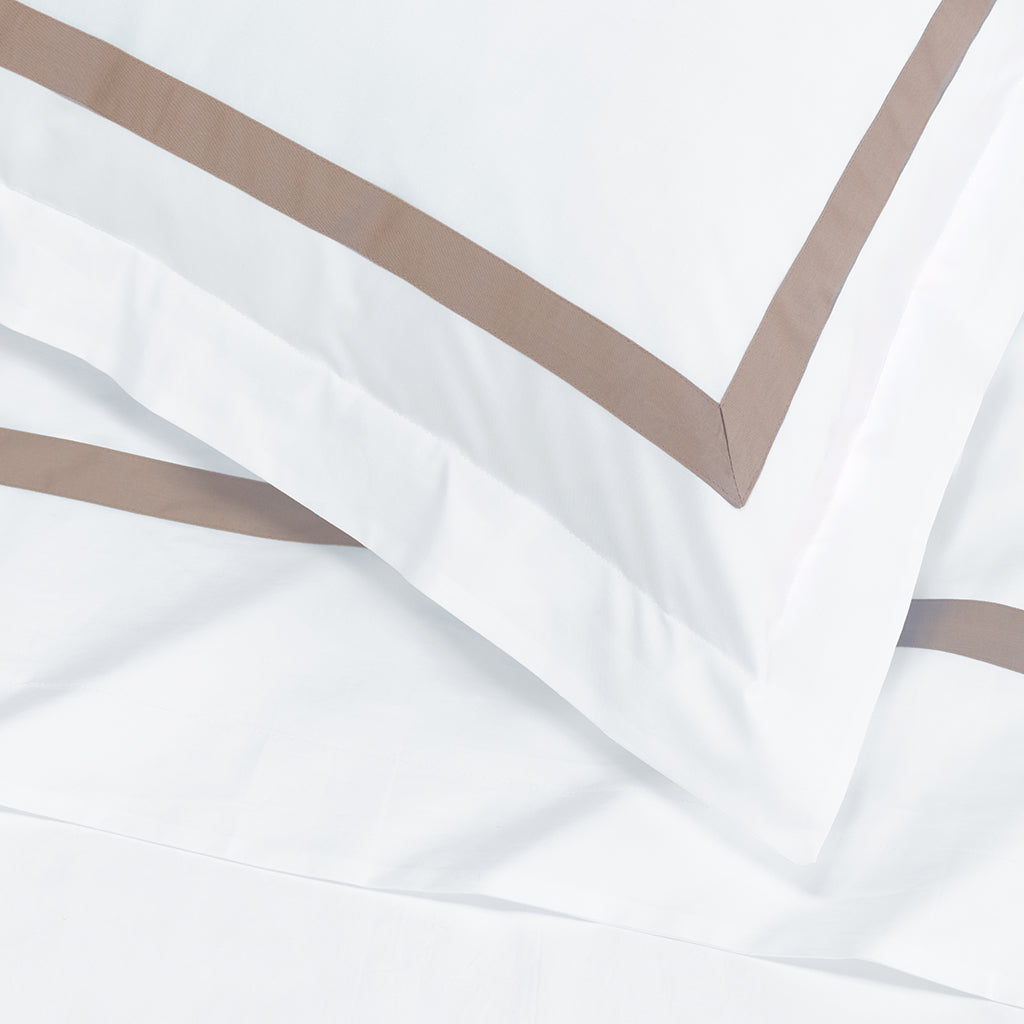 Bella Taupe Framed Percale Sham