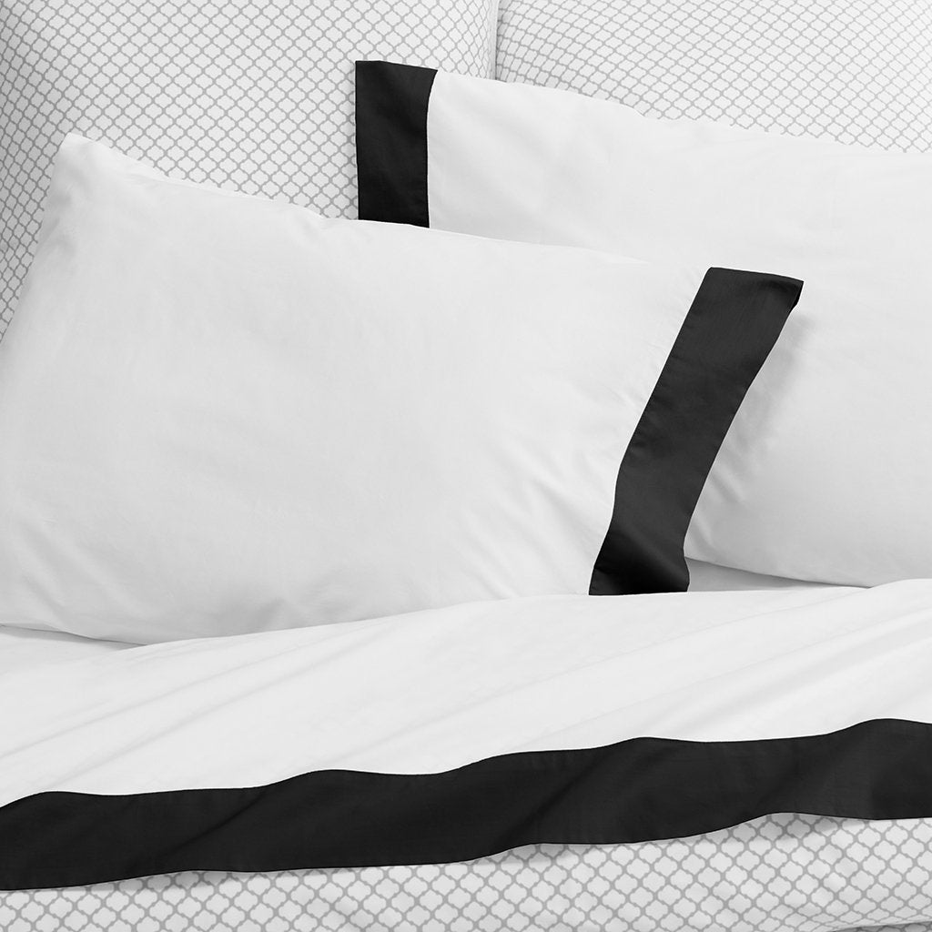 Black Border Sheet Set (Fitted, Flat, & Pillow Cases)