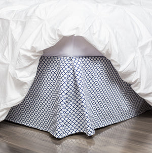 Navy bed skirt king hotsell