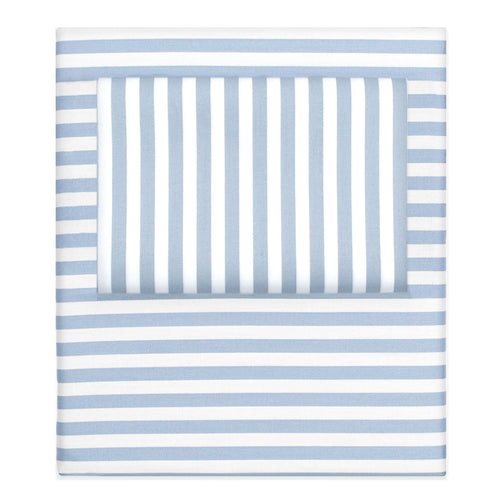 French Blue Striped Sheet Set 2 (Fitted & Pillow Cases)