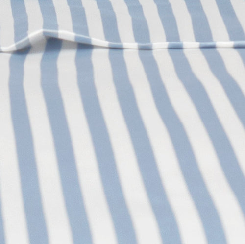 French Blue Striped Flat Sheet