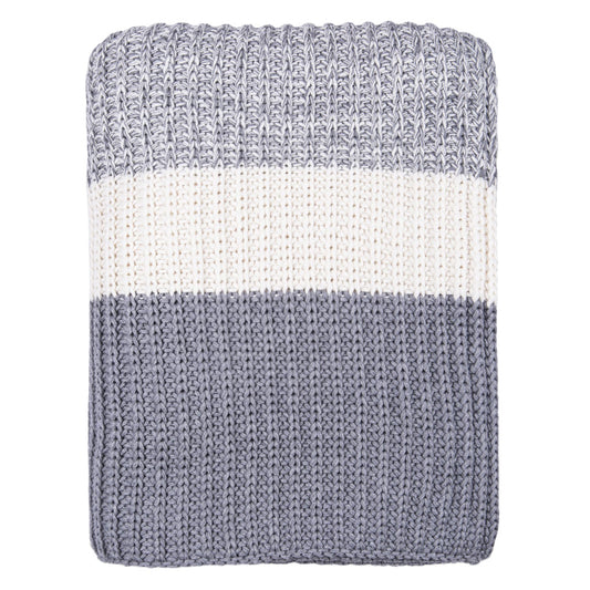 Blue White Stripe Throw