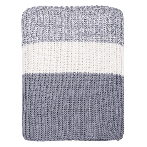 Blue White Stripe Throw