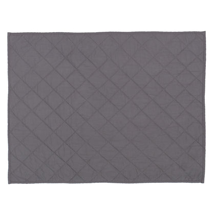 Charcoal Grey Diamond Quilt Sham Pair