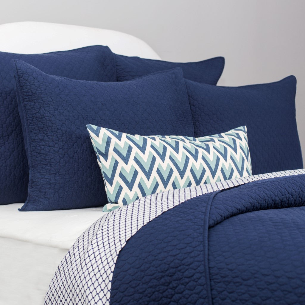 The Cloud Navy Blue Quilt & Sham