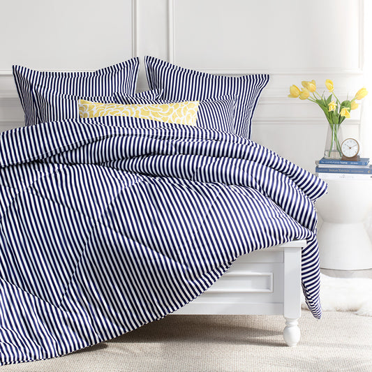 Larkin Navy Blue Comforter