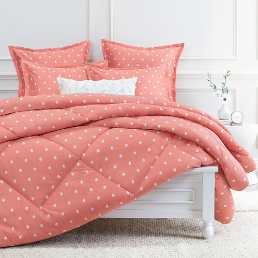 Flora Coral Comforter